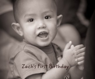 Zach's First Birthday book cover