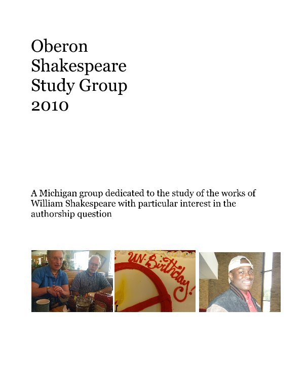 Visualizza Oberon Shakespeare Study Group 2010 di LindaTheil