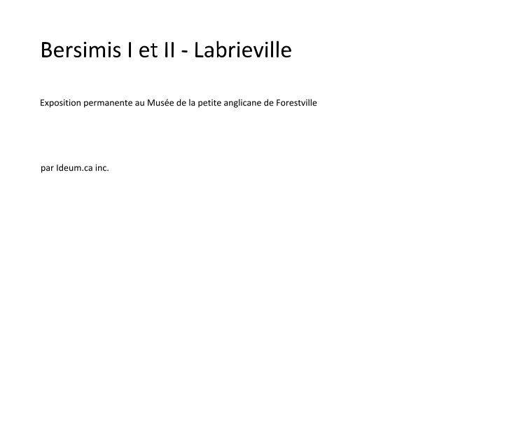 View Bersimis I et II - Labrieville by par Ideum_ca inc