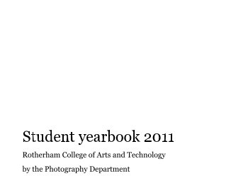 Student yearbook 2011 book cover