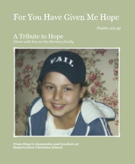 For You Have Given Me Hope book cover