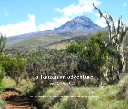 a Tanzanian adventure April 24 - May 7, 2011 book cover