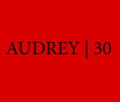Audrey | 30 book cover