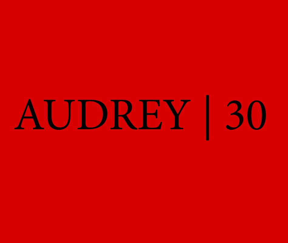 Audrey | 30 nach Trixie Barretto anzeigen
