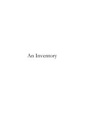 An Inventory book cover