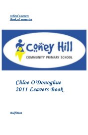 School Leavers Book of memories Chloe O'Donoghue 2011 Leavers Book book cover