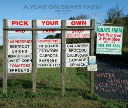 A Year on Grays Farm - artist edition book cover