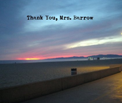 Thank You, Mrs. Barrow book cover