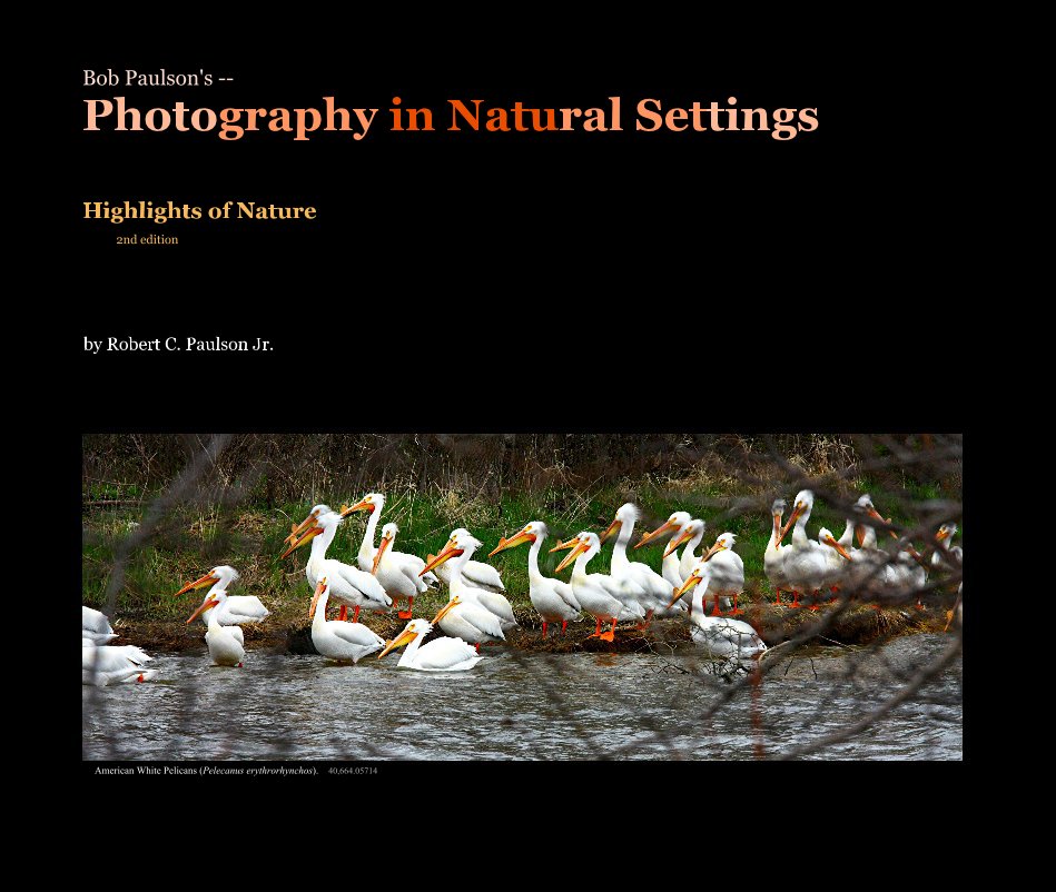Bob Paulson's -- Photography in Natural Settings nach Robert C. Paulson Jr. anzeigen