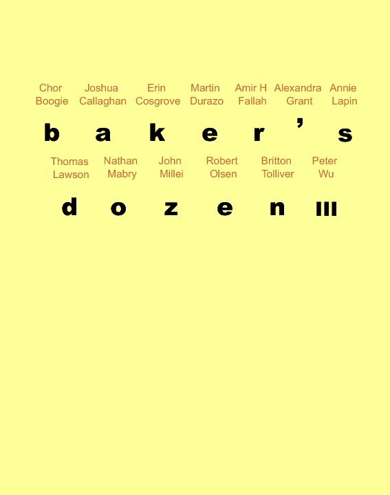 Ver Baker's Dozen III por Torrance Art Museum