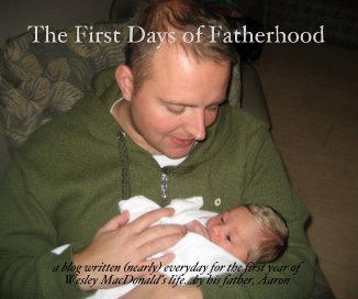 The First Days of Fatherhood a blog written (nearly) everyday for the first year of Wesley MacDonald's life...by his father, Aaron book cover