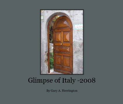 Glimpse of Italy -2008 book cover