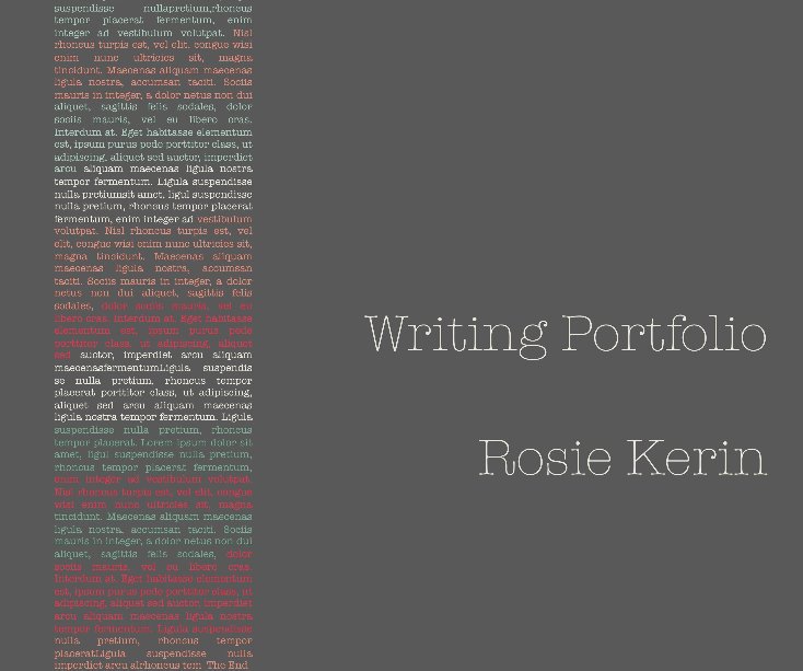 View Writing Portfolio by rosiejacinta