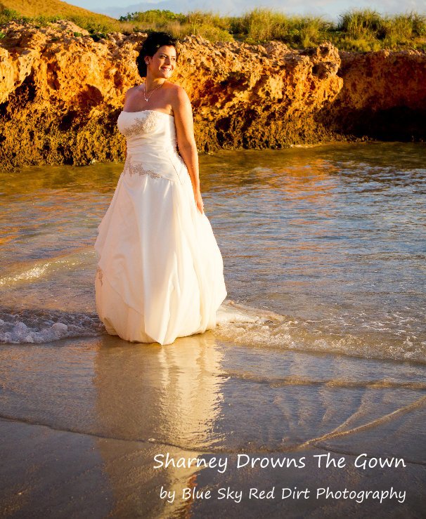Visualizza Sharney Drowns The Gown di Blue Sky Red Dirt Photography