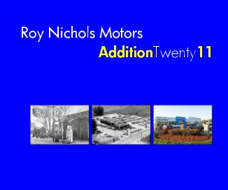 Roy Nichols Motors AdditionTwenty11 book cover