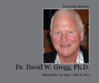 Dr. David W. Gregg, Ph.D. book cover