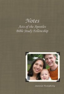 Notes Acts of the Apostles Bible Study Fellowship book cover