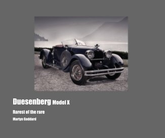 Duesenberg Model X book cover
