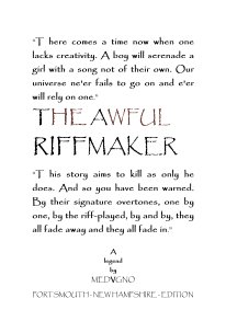 THE AWFUL RIFFMAKER book cover