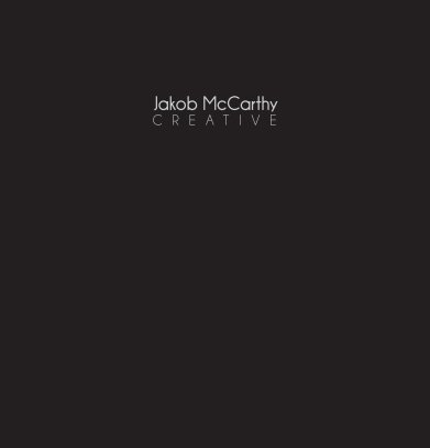 Jakob McCarthy Graduation Portfolio 2011 book cover