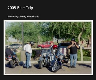 2005 Bike Trip book cover