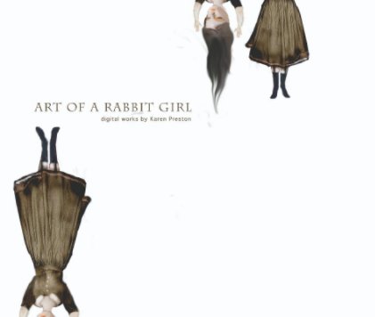 Art of a rabbit girl hard cover book cover