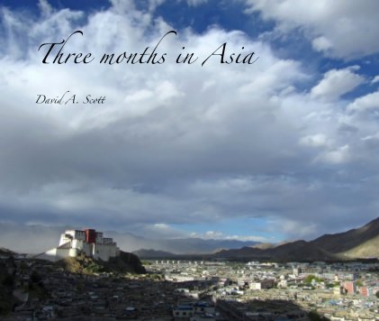 Three months in Asia David A. Scott book cover