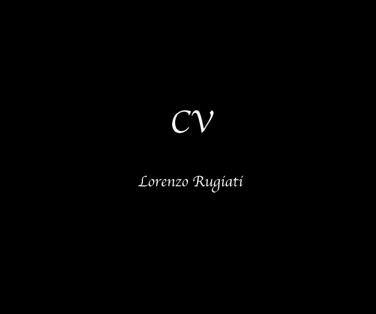 View CV by Lorenzo Rugiati