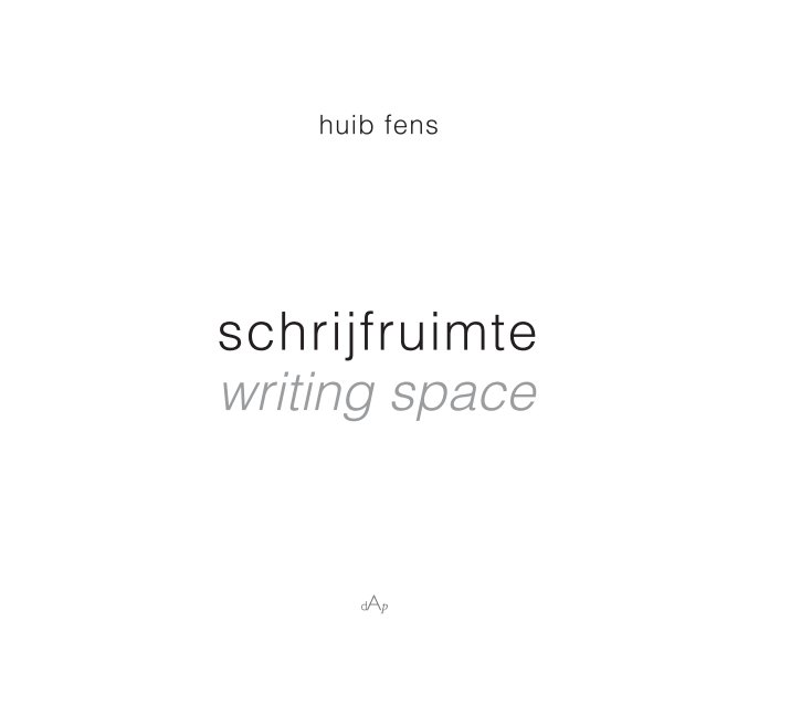 Ver writing space por Huib Fens