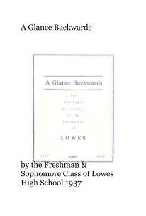 A Glance Backwards book cover