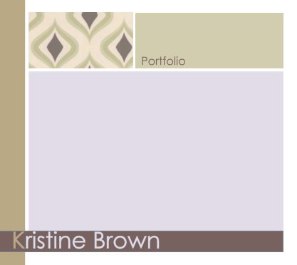 Kristine Brown Portfolio book cover