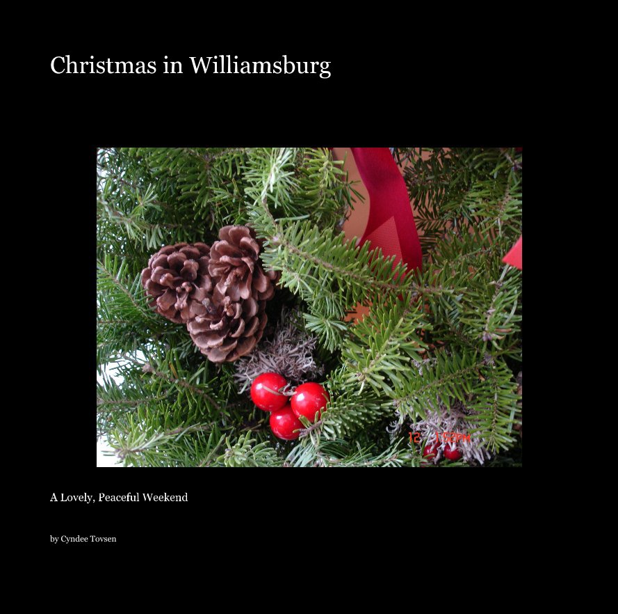 View Christmas in Williamsburg by Cyndee Tovsen