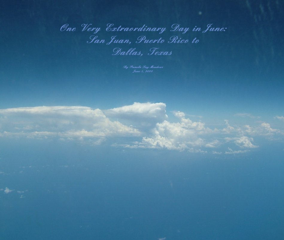 View One Very Extraordinary Day in June: San Juan, Puerto Rico to Dallas, Texas by Pamela Fay Meadows June 5, 2008