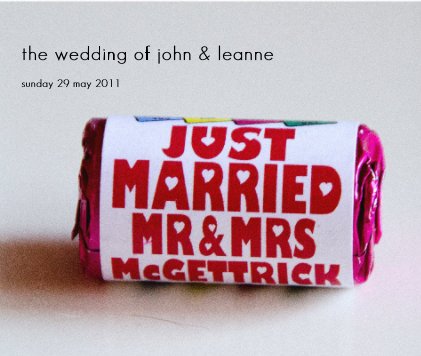 the wedding of john & leanne book cover