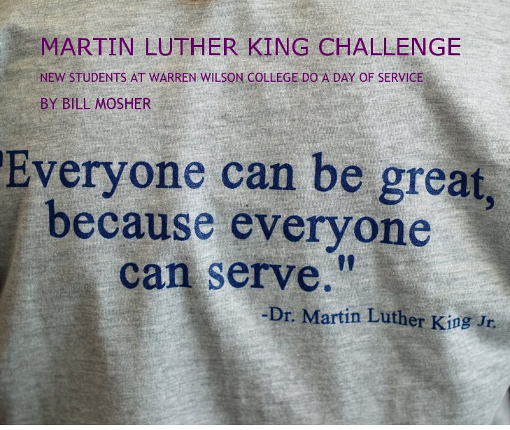 View MARTIN LUTHER KING CHALLENGE by BILL MOSHER