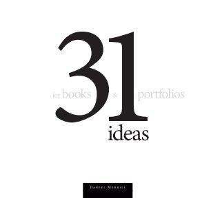 31 ideas for books and portfolios book cover