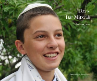Davis' Bar Mitzvah July 16, 2011 book cover