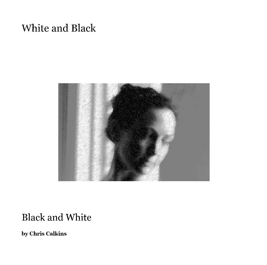 View White and Black by Chris Calkins