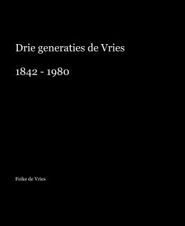 Drie generaties de Vries 1842 - 1980 book cover