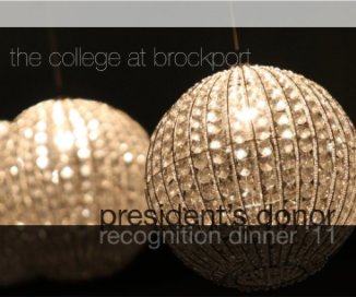 College at Brockport: President's Dinner 2011 book cover
