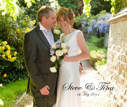 Steve & Tina wedding book cover