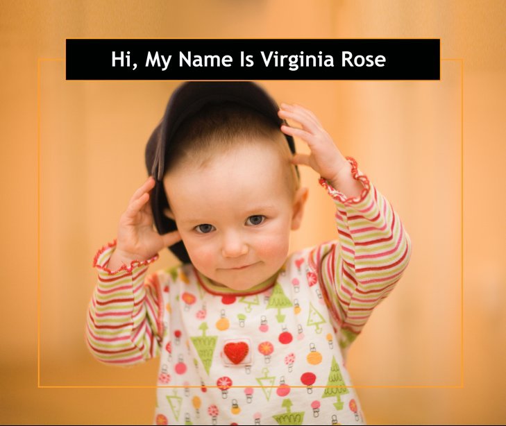 View Hi, My Name Is Virginia Rose by Anne Vogt