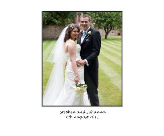 Stephen and Johanna 6th August 2011 book cover