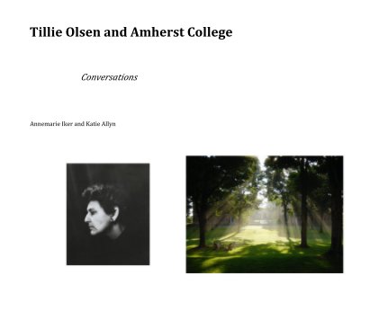 Tillie Olsen and Amherst College book cover