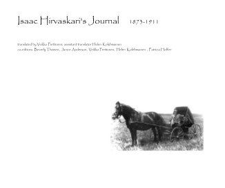 Isaac Hirvaskari's Journal 1873-1911 book cover