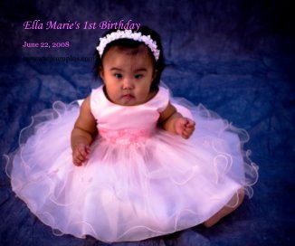 Ella Marie's 1st Birthday book cover