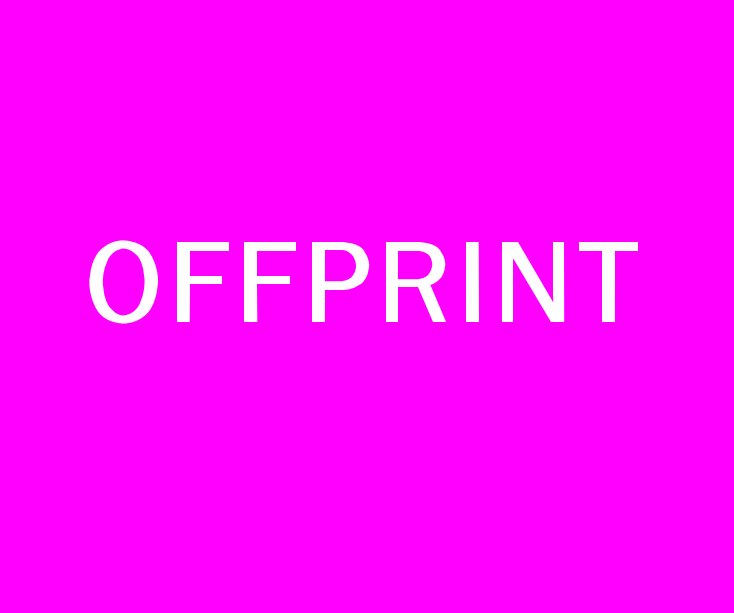 View OFFPRINT (Magenta) by Jonathan Lewis