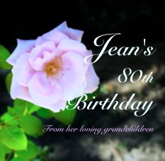 Jean's
80th
Birthday book cover