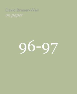 David Breuer-Weil: on paper book cover