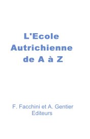 L'Ecole Autrichienne de A à Z book cover